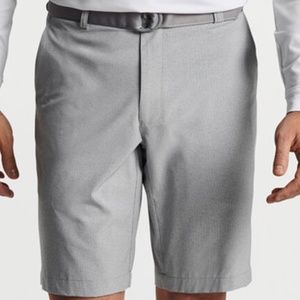Peter Millar Men's Shackleford Performance Hybrid British Gray Shorts- Size36